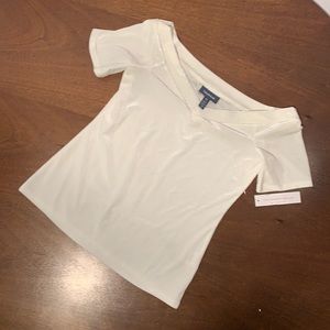 White Velour Top